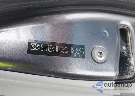 2012 Toyota Sienna Base V6 7 Passenger from USA, damaged, VIN 5TDZK3DC3CS183595